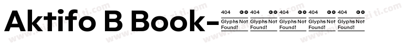 Aktifo B Book字体转换